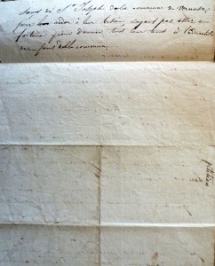 1826 - Courrier Vercasson